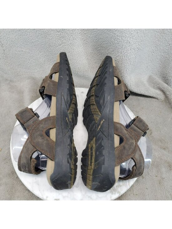 Teva Shoes Mens Size 9 Hudson Brown Leather Hiking Sandals main image 4